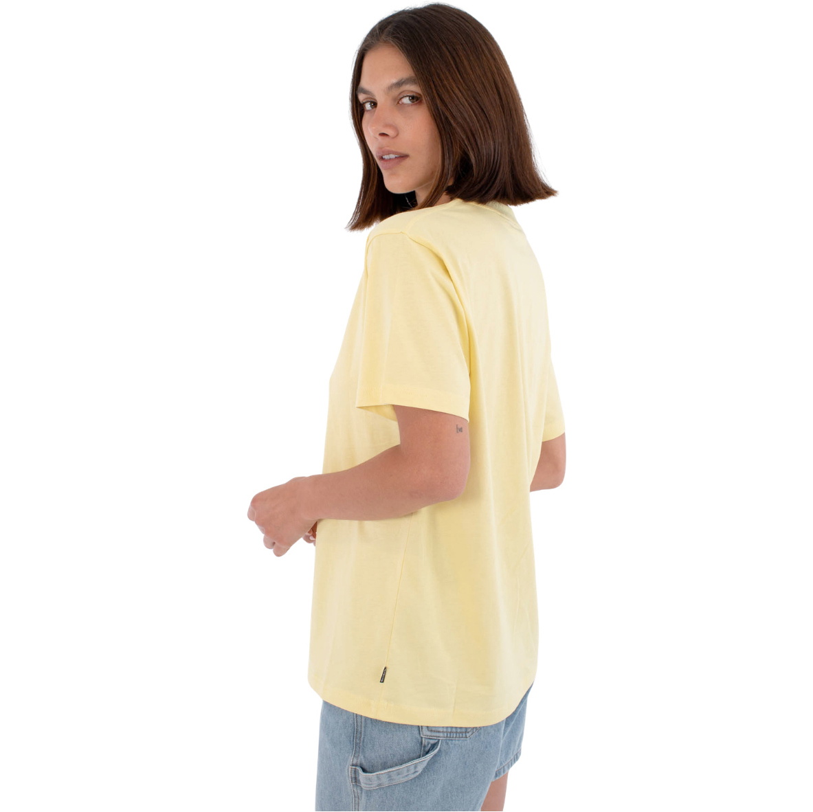 2026 Hurley -T-shirt Til Kvinder Med Skrift WTSEU00029 - Macadamia